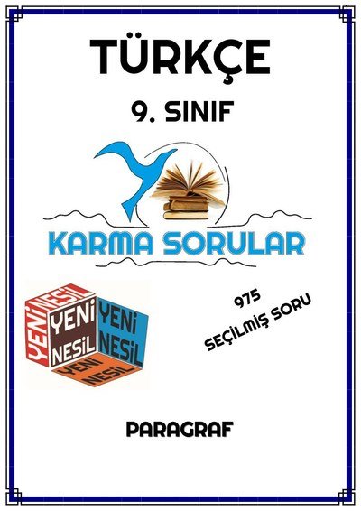 TÜRKÇE 975 SEÇİLMİŞ SORULAR PARAGRAF FotokoPink