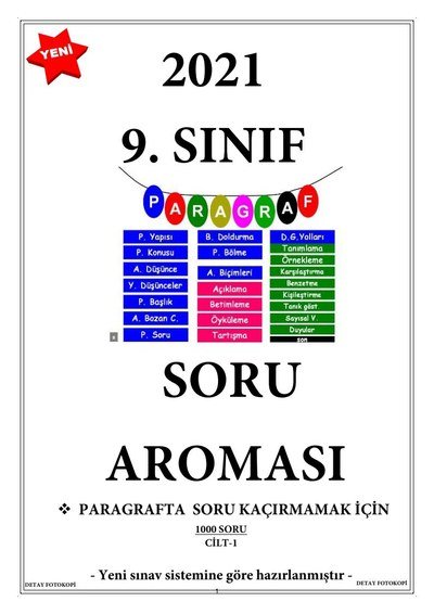 PARAGRAF SORU BANKASI 750 SORU