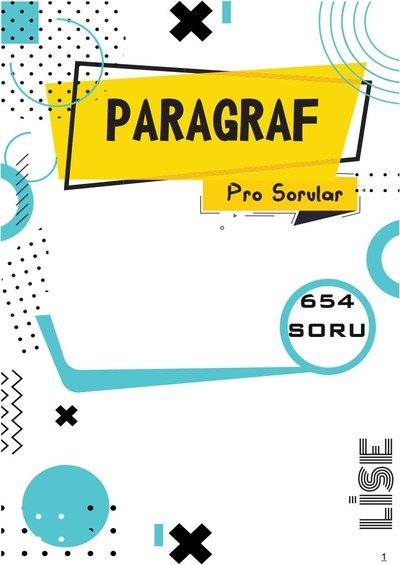 PARAGRAF SORU BANKASI 654 SORU FotokoPink