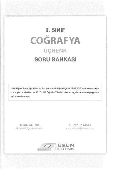 COĞRAFYA ÜÇRENK SORU BANKASI FotokoPink