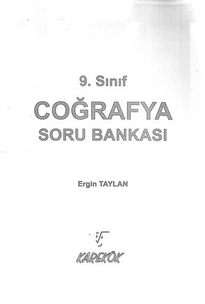 COĞRAFYA SORU BANKASI FotokoPink