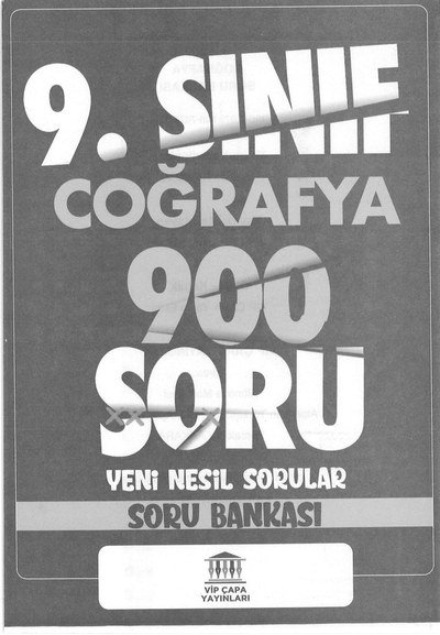 COĞRAFYA 900 SORU YENİ NESİL SORULAR SORU BANKASI