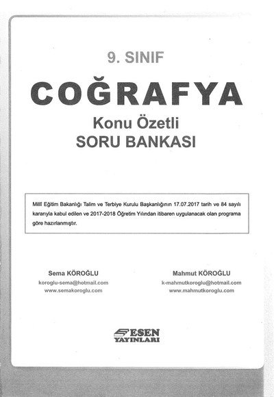 COĞRAFYA KONU ÖZETLİ SORU BANKASI FotokoPink