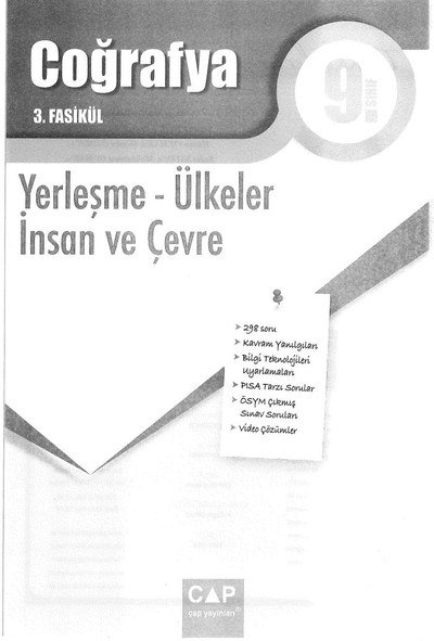 COĞRAFYA 3. FASİKÜL YERLEŞME ÜLKELER İNSAN VE ÇEVRE FotokoPink