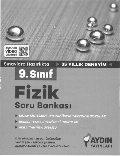FİZİK SORU BANKASI SINAVLARA HAZIRLIK 35 YILLIK DENEYİM