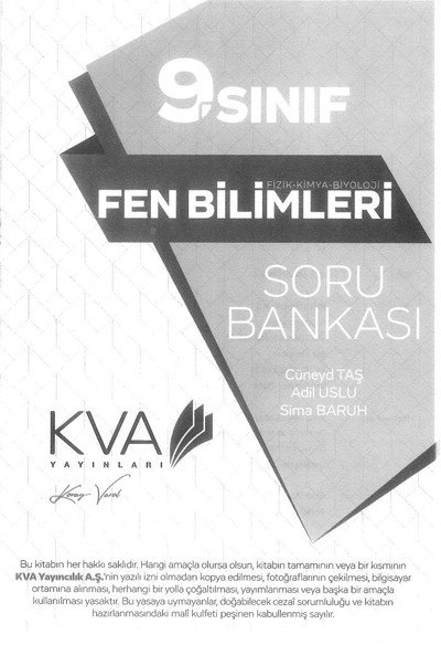 FEN BİLİMLERİ SORU BANKASI FotokoPink