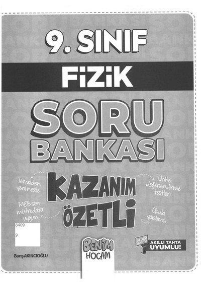 FİZİK SORU BANKASI KAZANIM ÖZETLİ BENİM HOCAM FotokoPink
