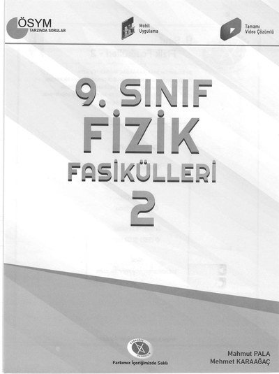 FİZİK FASİKÜLLERİ 2 ÖSYM TARZINDA SORULAR FotokoPink