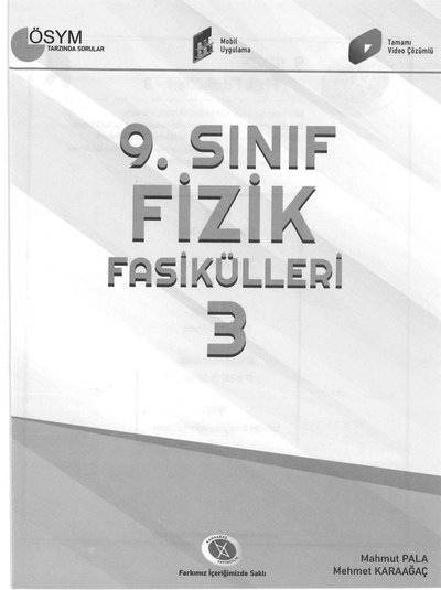 FİZİK FASİKÜLLERİ 3 ÖSYM TARZINDA SORULAR FotokoPink