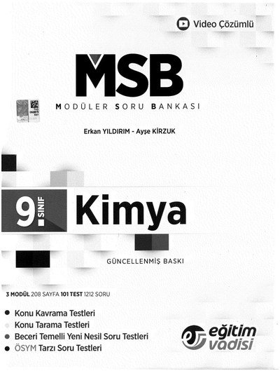 MODÜLER SORU BANKASI KİMYA GÜNCELLENMİŞ BASKI FotokoPink