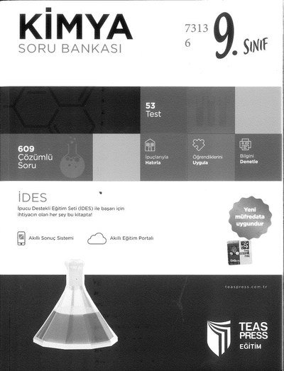 KİMYA SORU BANKASI 609 ÇÖZÜMLÜ SORU FotokoPink