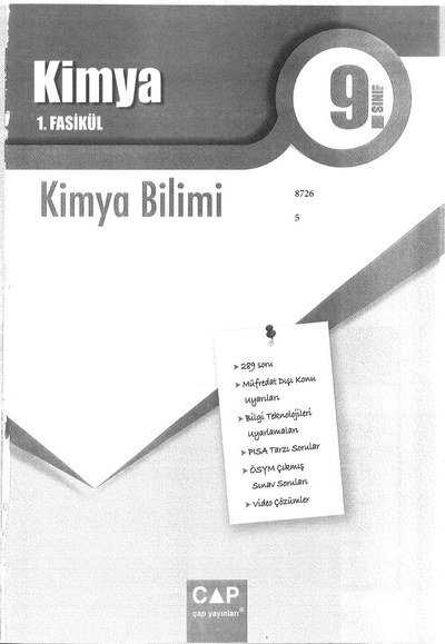 KİMYA 1. FASİKÜL KİMYA BİLİMİ FotokoPink
