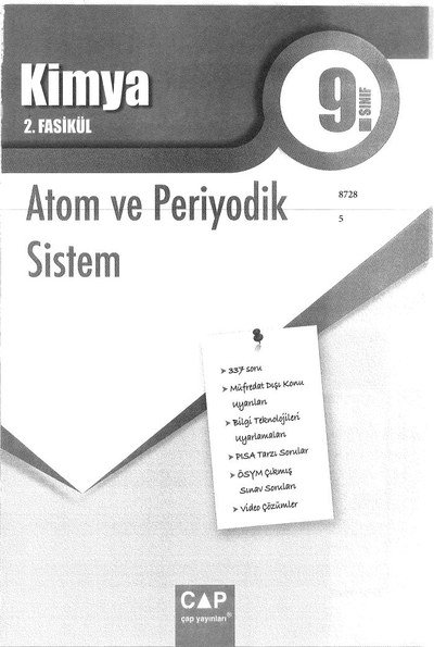 KİMYA 2. FASİKÜL ATOM VE PERİYODİK SİSTEM FotokoPink