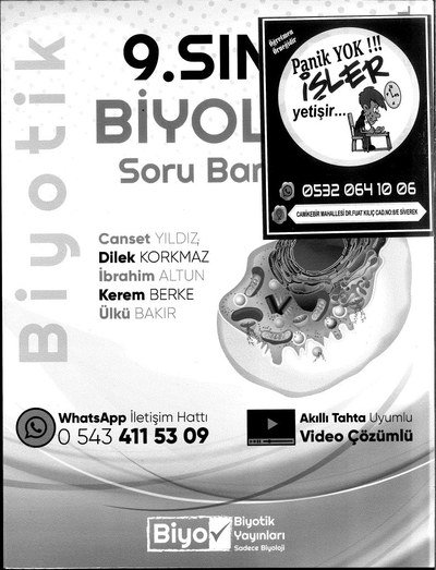 BİYOLOJİ SORU BANKASI BİYOTİK FotokoPink