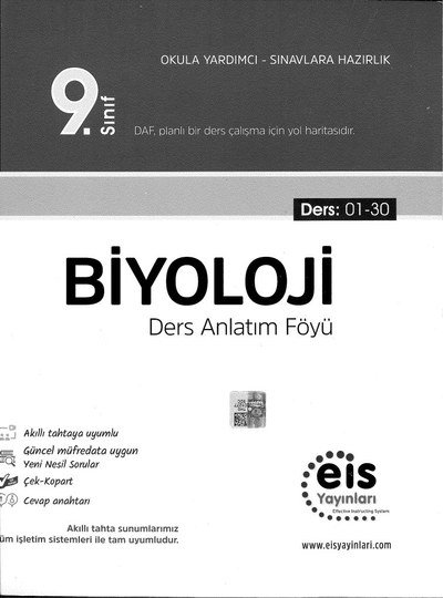 BİYOLOJİ DERS ANLATIM FÖYÜ