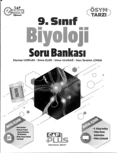 BİYOLOJİ SORU BANKASI ÖSYM TARZI FotokoPink