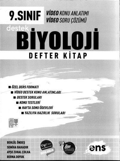 BİYOLOJİ DEFTER KİTAP KONU ANLATIMI SORU ÇÖZÜMÜ FotokoPink