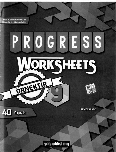 PROGRESS WORKSHEETS 40 YAPRAK FotokoPink