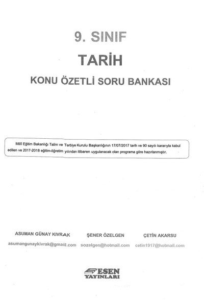 TARİH KONU ÖZETLİ SORU BANKASI FotokoPink