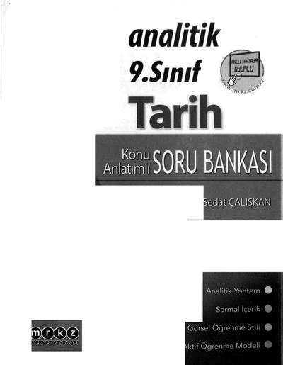 ANALİTİK KONU ANLATIMLI SORU BANKASI TARİH FotokoPink