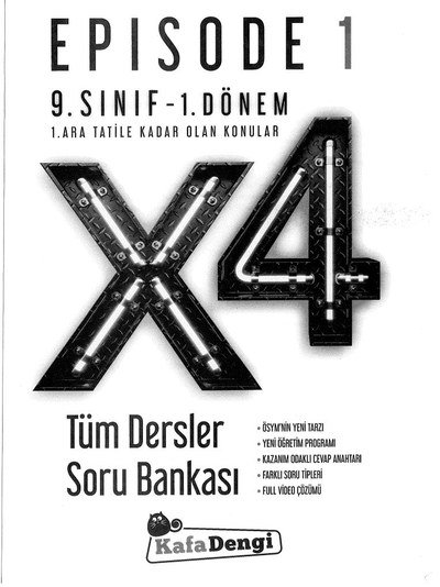 EPISODE 1 X4 TÜM DERSLER SORU BANKASI