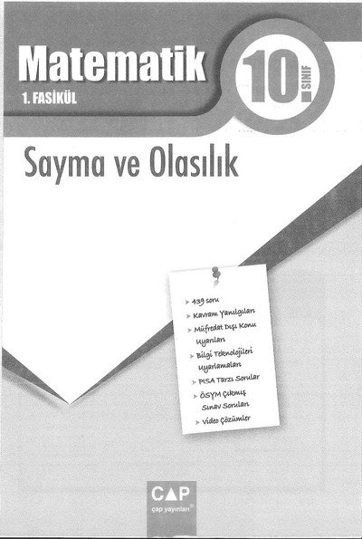 MATEMATİK 1. FASİKÜL SAYMA VE OLASILIK FotokoPink
