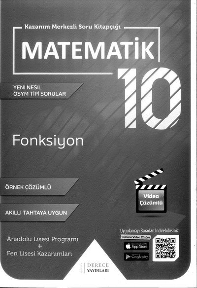 KAZANIM MERKEZLİ SORU KİTAPÇIĞI MATEMATİK FONKSİYON ÖRNEK ÇÖZÜMLÜ FotokoPink