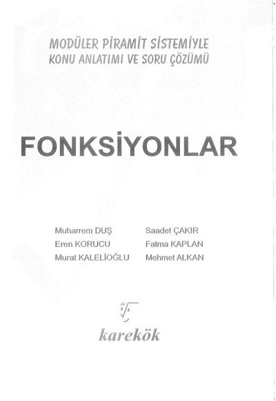 MODÜLER PİRAMİT SİSTEMİYLE FONKSİYONLAR KONU ANLATIMI VE SORU ÇÖZÜMÜ FotokoPink