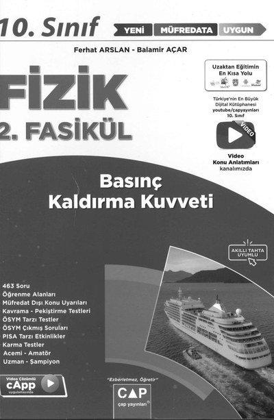 FİZİK 2. FASİKÜL BASINÇ VE KALDIRMA KUVVETİ FotokoPink