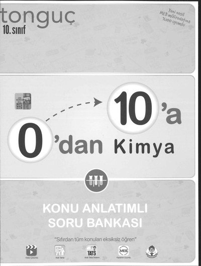 0'DAN 10'A KİMYA KONU ANLATIMLI SORU BANKASI