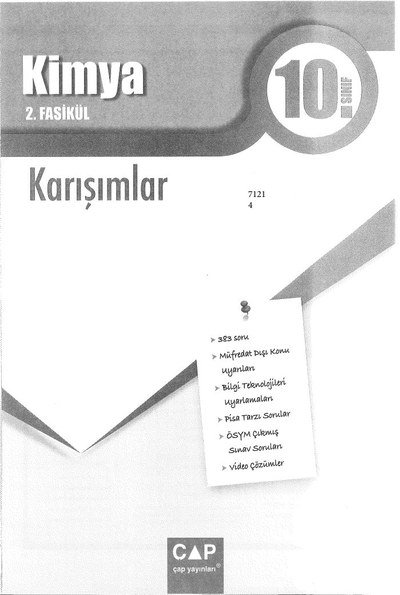 KİMYA 2. FASİKÜL KARIŞIMLAR