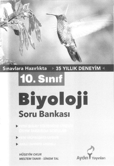 BİYOLOJİ SORU BANKASI