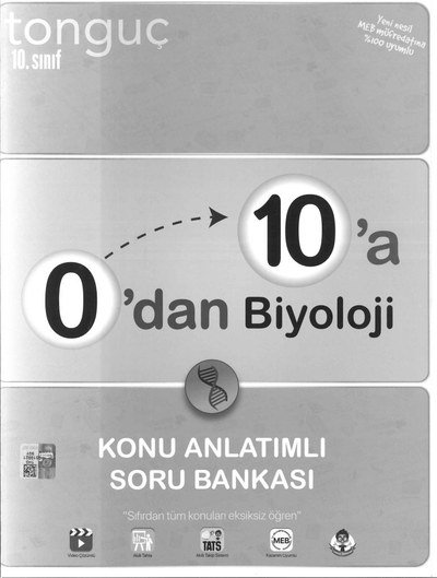 0'DAN 10'A BİYOLOJİ KONU ANLATIMLI SORU BANKASI