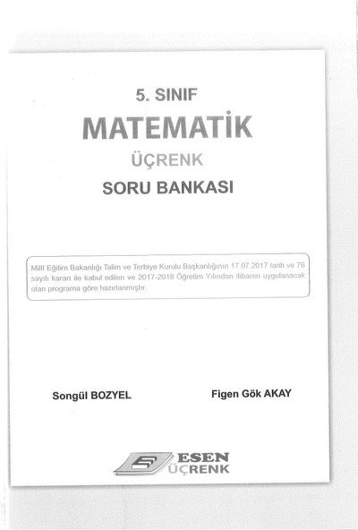 MATEMATİK ÜÇRENK SORU BANKASI FotokoPink