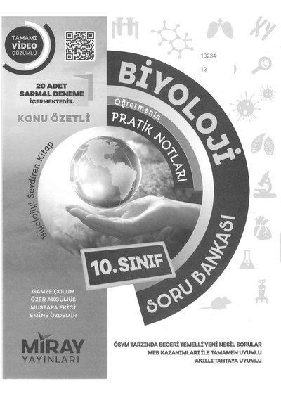 BİYOLOJİ ÖĞRETMENİN PRATİK NOTLARI SORU BANKASI KONU ÖZETLİ