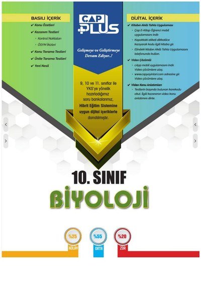 BİYOLOJİ SORU BANKASI FotokoPink