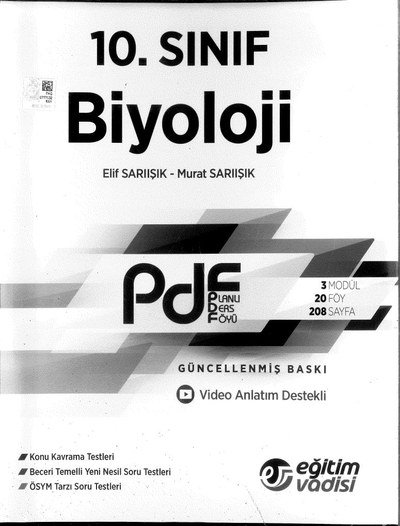 BİYOLOJİ PLANLI DERS FÖYÜ VİDEO ANLATIM DESTEKLİ FotokoPink