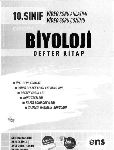 BİYOLOJİ DEFTER KİTAP KONU ANLATIMI SORU ÇÖZÜMÜ FotokoPink