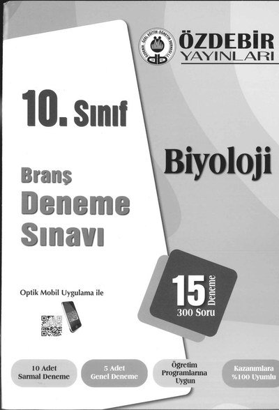 BRANŞ DENEME SINAVI BİYOLOJİ 15 DENEME 300 SORU FotokoPink