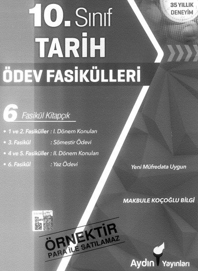 TARİH ÖDEV FASİKÜLLER 6 FASİKÜL KİTAPÇIK FotokoPink