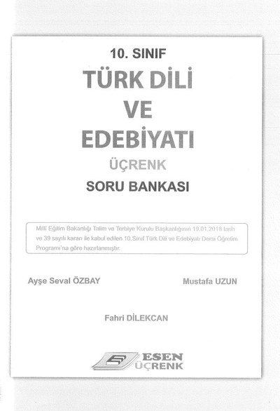 TÜRK DİLİ VE EDEBİYATI ÜÇRENK SORU BANKASI FotokoPink