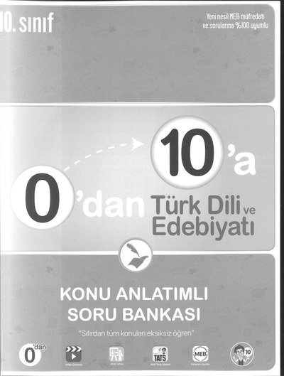 0'DAN 10'A TÜRK DİLİ VE EDEBİYATI KONU ANLATIMLI SORU BANKASI FotokoPink