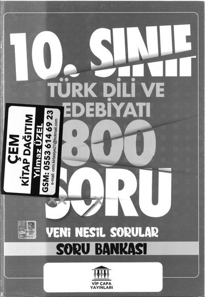 TÜRK DİLİ VE EDEBİYATI 800 SORU YENİ NESİL SORULAR SORU BANKASI