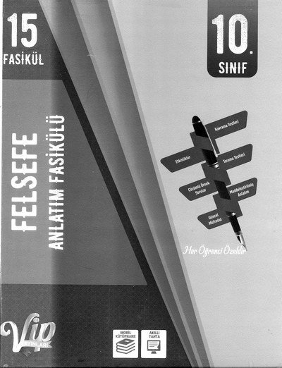 FELSEFE ANLATIM FASİKÜLÜ 15 FASİKÜL FotokoPink