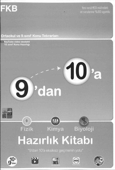 9'DAN 10'A HAZIRLIK KİTABI FKB