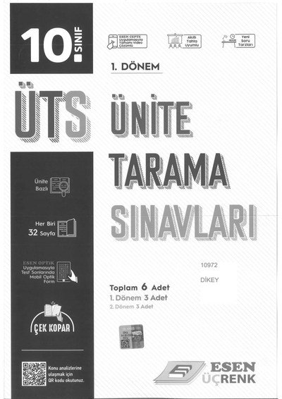 ÜNİTE TARAMA SINAVLARI 1. DÖNEM FotokoPink