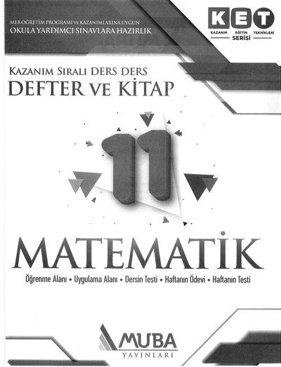 KAZANIM SIRALI DERS DERS DEFTER KİTAP MATEMATİK