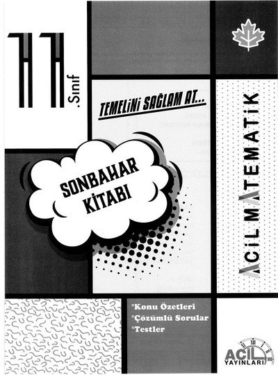 SONBAHAR KİTABI TEMELİNİ SAĞLAM AT ACİL MATEMATİK FotokoPink