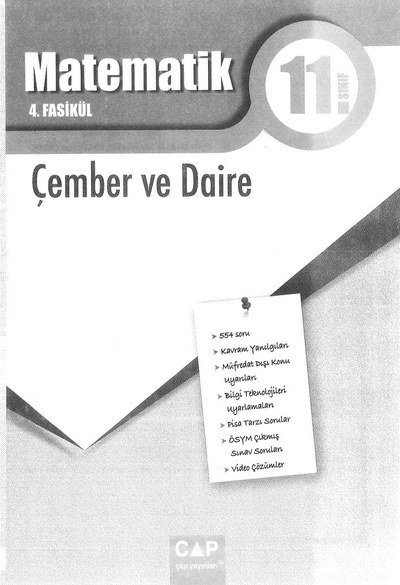 MATEMATİK 4. FASİKÜL ÇEMBER VE DAİRE