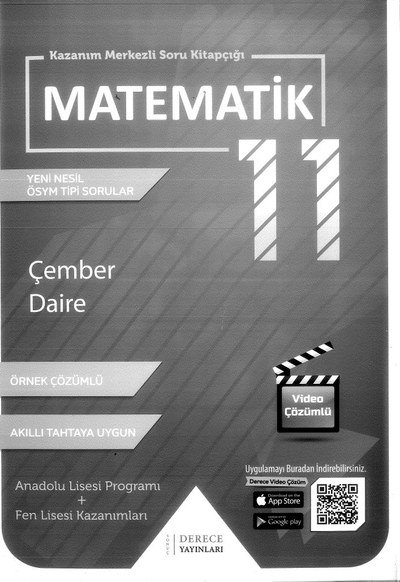 MATEMATİK YENİ NESİL SORULAR ÇEMBER DAİRE FotokoPink